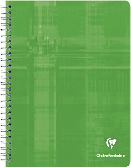 Clairefontaine Spiral Notebook A5 90 Sheets with White Pages with Pen Case Red