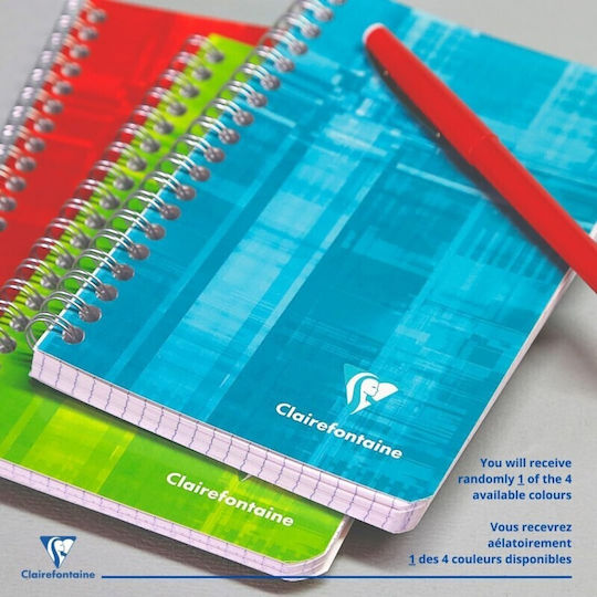 Clairefontaine Σημειωματάριο Σπιράλ A5 60 Φύλλων με Λευκές Σελίδες με Στυλοθήκη Κίτρινο