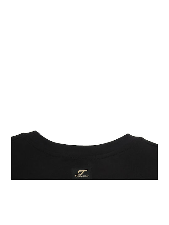 Kurzarm Herrenbluse Schwarz