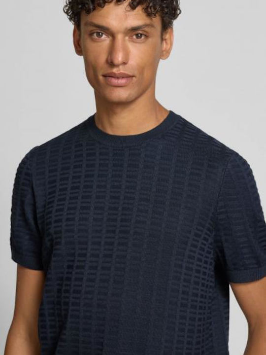 Theor Short Sleeve Blouse Dark Blue