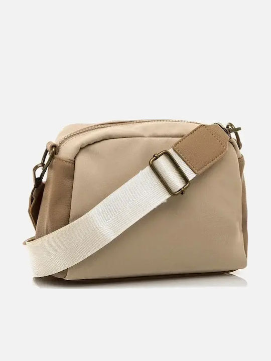 Fabric Women's Crossbody Bag Beige