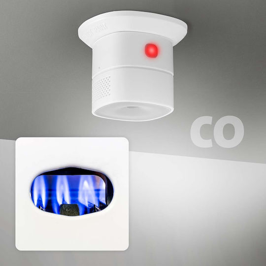 Alecto Smart Carbon Monoxide Detector Smartcoa10 Zigbee 3.0 White