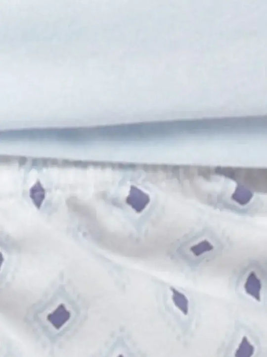 Bonatti Καλοκαιρινό Βαμβακερό Babydoll Γαλάζιο