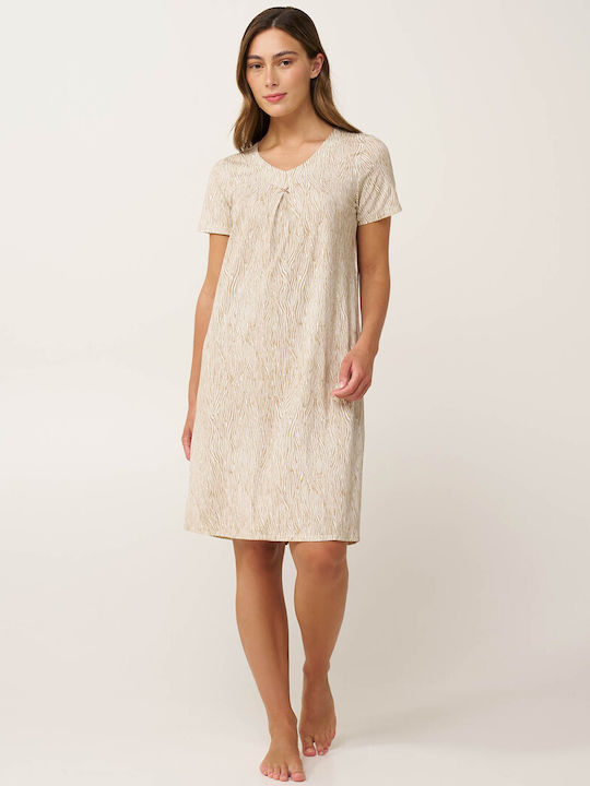 Vamp Καλοκαιρινό Γυναικείο Νυχτικό Beige Taupe Vamp Καλοκαιρινό Γυναικείο Νυχτικό Beige Taupe