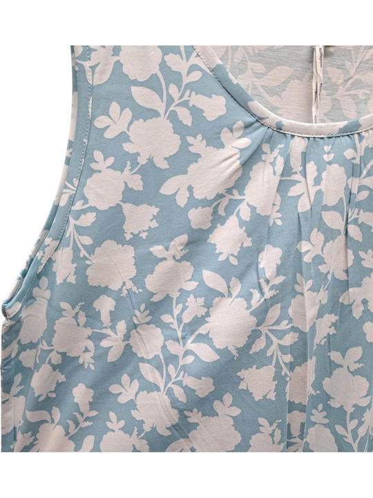Noidinotte Summer Women's Nightgown Light Blue Noidinotte Summer Women's Nightgown Light Blue