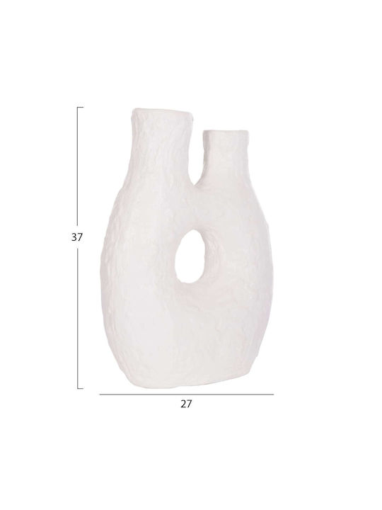 Decorative Ceramic Vases Orange Set 2 Pieces