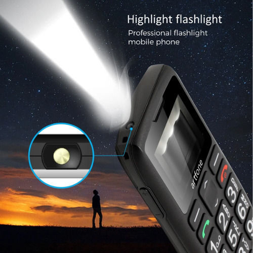 Artfone C1 Dual SIM Mobile Phone with Buttons (English Menu) Black