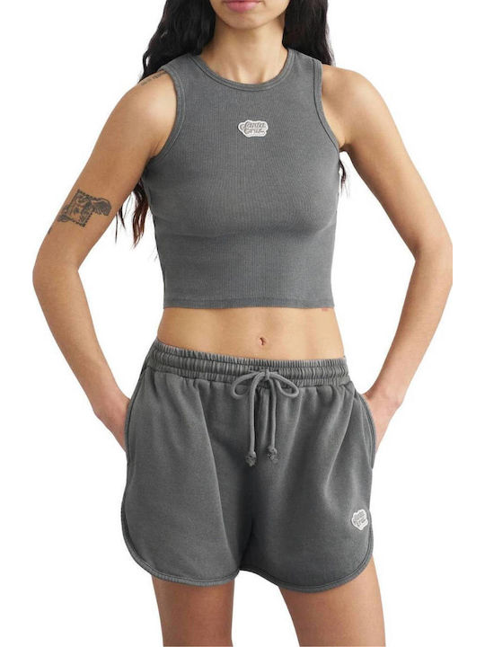 Women's Sleeveless Khaki Blouse