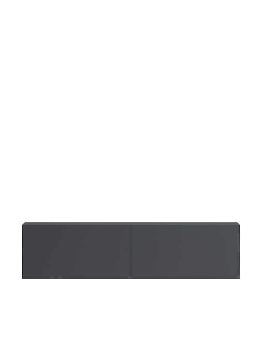 TV Stand Rival with LED Lighting Anthracite L120xW35xH30cm