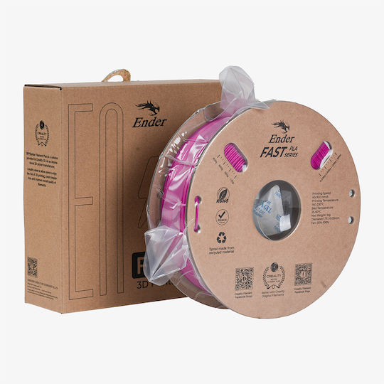 Creality3D PLA 3D Printer Filament 1.75mm Purple 1kg 3301010444 1τμχ (Spool)