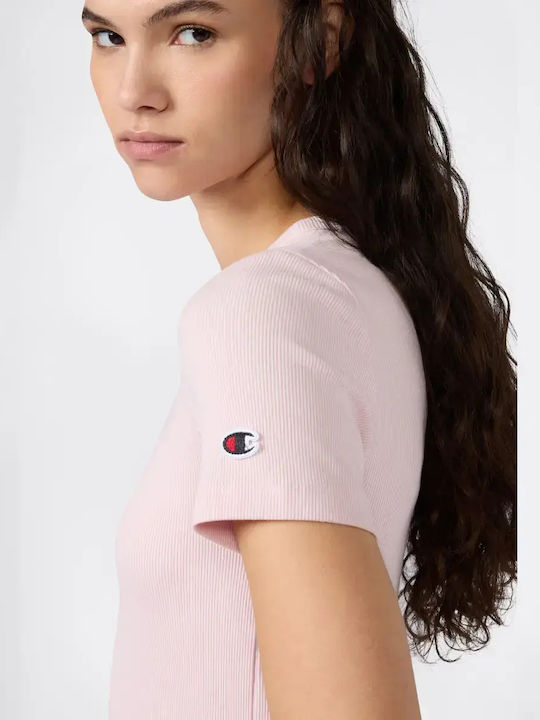 Γυναικείο Αθλητικό Crop T-shirt Ροζ Ρoz