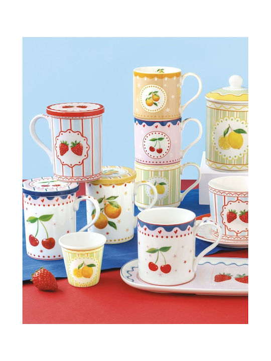 Κούπα Πορσελάνη 4 Σχέδια 350ml Fruit Mania Easy Life D