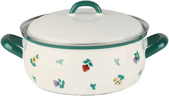 Riess Gmundner Streublumen Stainless Steel Shallow Pot 2lt / 20cm