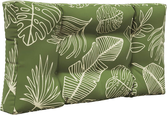 vidaXL Gartenstuhlkissen Mit Rückenlehne Grün 2Stück 80x80cm