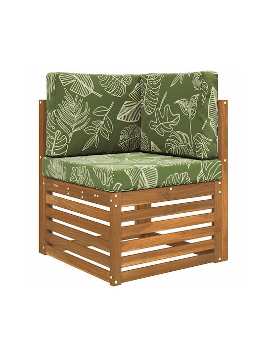 vidaXL Pernă De Canapea De Grădină Cu Spătar Verde 3 Buc 60x60 Cm