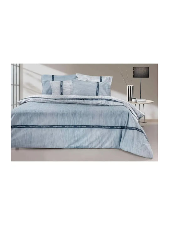 Guy Laroche Avene Set Bed Sheets Super Double With Rubber Hugger 170x200+32cm 4 Pieces
