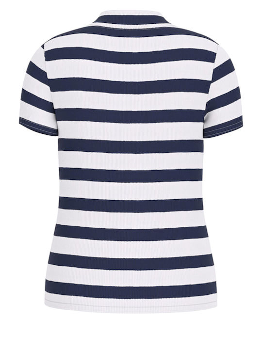Guess T-shirt White Navy