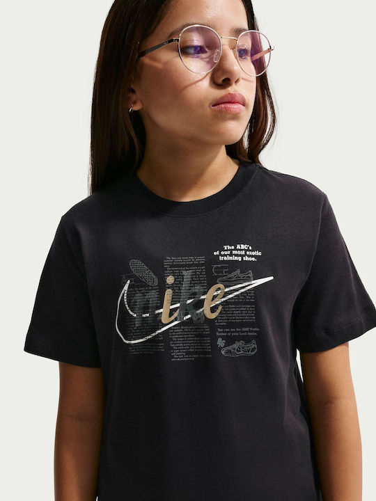 Παιδικό T-shirt Μαύρο Sportswear Club