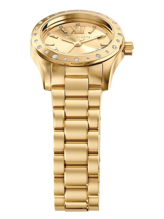 Michael Kors Lexington Set Womens Watch 26mm Battery With Gold Stainless Steel Bracelet