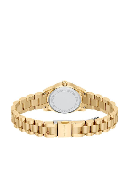 Michael Kors Lexington Γυναικείο Ρολόι 26mm Μπαταρίας με Χρυσό Μεταλλικό Μπρασελέ