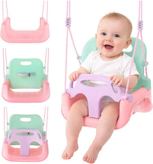 Kinder Schaukel mit Schutz 43x38x168cm Rosa