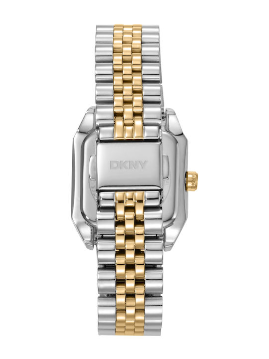 DKNY Womens Watch Battery with Gold Metal Bracelet