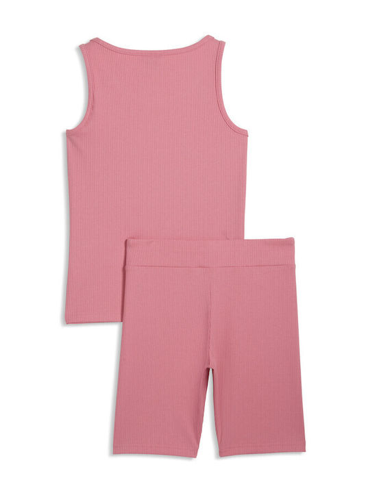 Kids Set with Leggings Summer 2pcs Orange Jr Ess Elevated
