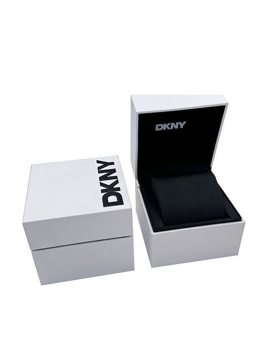 DKNY Ceas De Damă 25.5mm Cu Baterie Cu Brățară Metalică Argintie