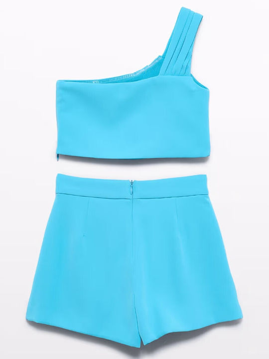 Kids Set with Shorts Summer 2pcs Turquoise