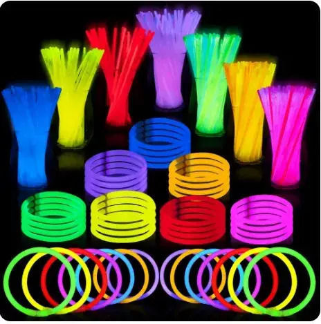 Glow Sticks – Phosphorescent Party Rods 100 Pieces Connectors