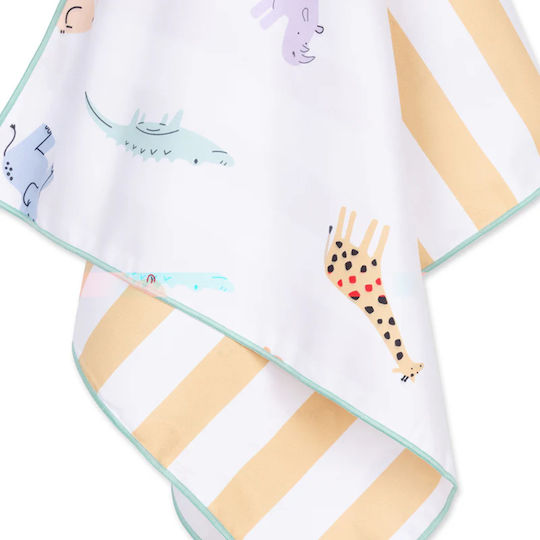 Swim Essentials Παιδική Πετσέτα Θαλάσσης Microfiber Multicolor – Wild Life 135x65 Cm