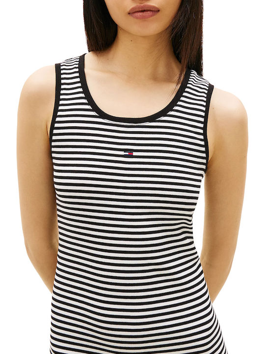 Essential Καλοκαιρινό Mini Φόρεμα 0aq/black - Ecru Stripe