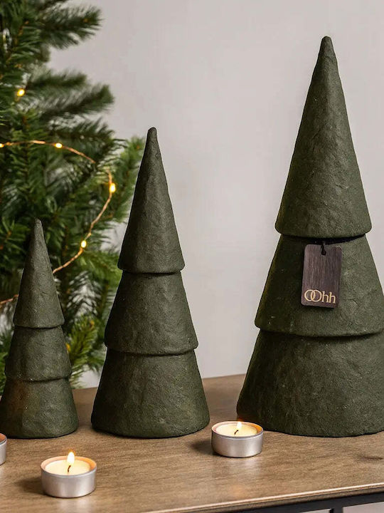 Set Decorative Trees Handmade Recycled Paper 3 Pieces Pghd0094