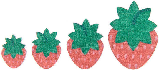 Strawberry Wooden Confetti 36 Pieces