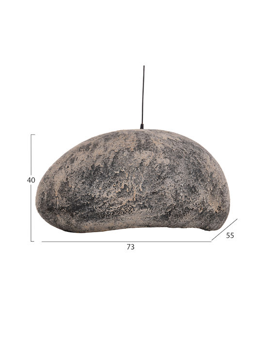 HomeMarkt Stoner Pendulă Gri cu Soclu E27