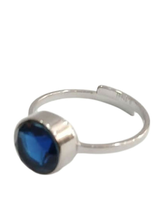 Kalliopi Silver Γυναικείο Δαχτυλίδι από Ατσάλι