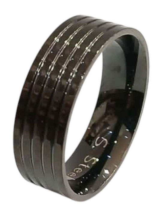Kalliopi Silver Ανδρικό Δαχτυλίδι από Ατσάλι