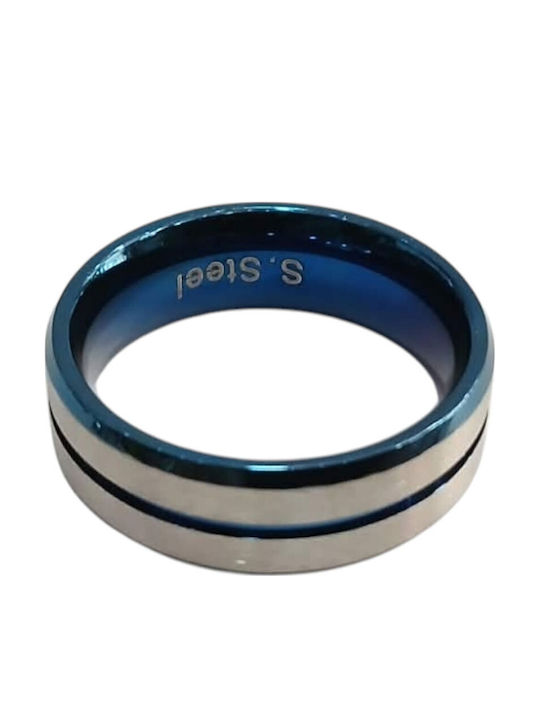 Kalliopi Silver Herren Stahlring