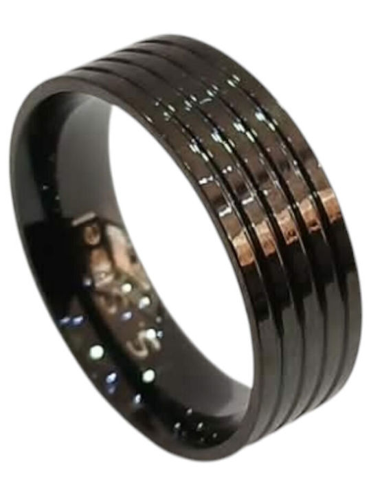 Kalliopi Silver Ανδρικό Δαχτυλίδι από Ατσάλι