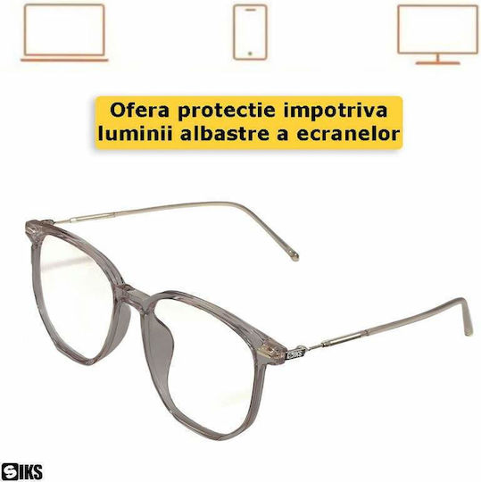 Siks Ochelari De Protecție Pentru Ecran Calculator Telefon Tabletă Tv Gaming Anti Lumină Albastră Anti Reflexie Fără Prescripție Unisex A1019 Toc Transparent Lentile Cadru Negru