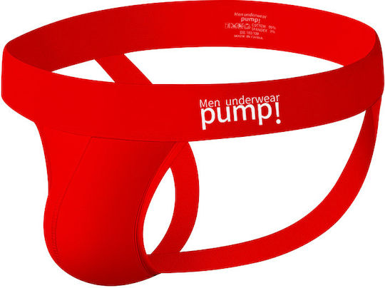 Pump Addicted Men's Underwear Jockstrap Red