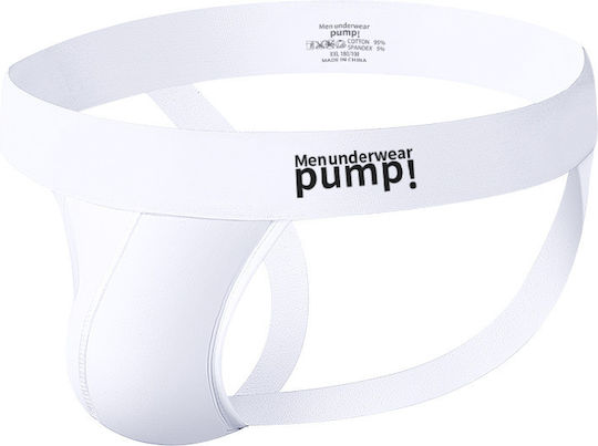 Pump Addicted Lenjerie Bărbătească Jockstrap Alb