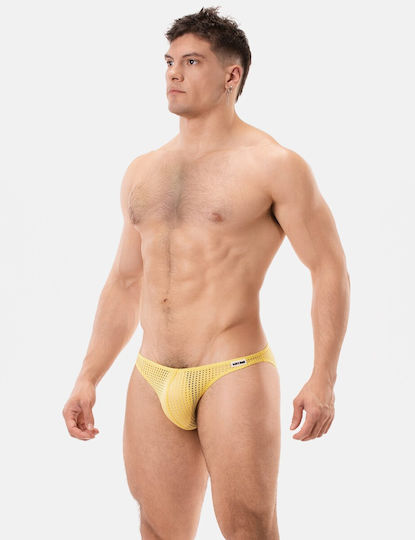 Barcode Berlin Ανδρικό Sexy Boxer Κίτρινο