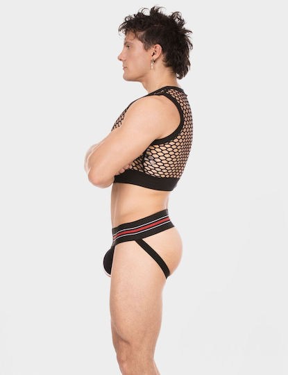 Barcode Berlin Sexy Herren Top Schwarz