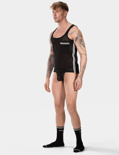 Barcode Berlin Sexy Ανδρικό Top Μαύρο