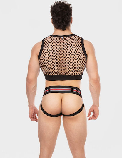 Barcode Berlin Sexy Herren Top Schwarz
