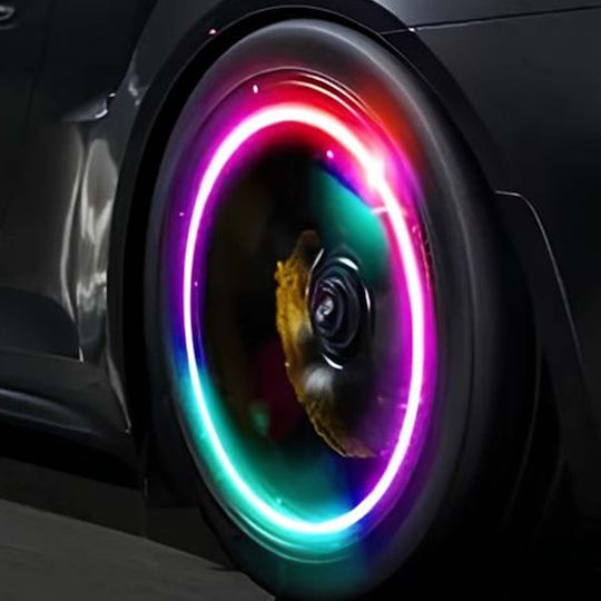 Avizar 5 Led Monocolor Valve Light Bicycle Motorcycle Car Silver