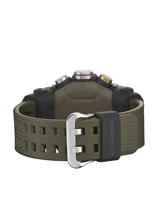 Casio Master G Mudmaster Digital Men's Watch Chronograph Battery with Brown Rubber Strap