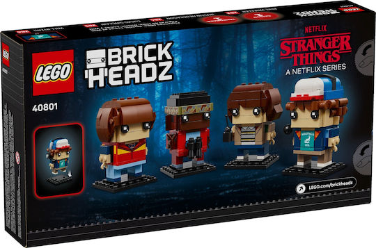 LEGO Brick Headz Stranger Things Mike Dustin Lucas și Will Figuri pentru 10+ Ani