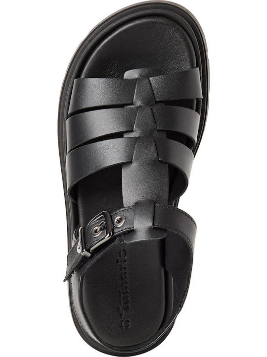 Leather Women's Sandals Black